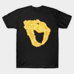 Power Skull - Saber-Tooth Yellow T-Shirt